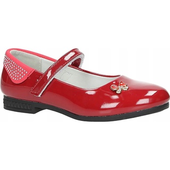 Balerínky lakované na suchý zips pre deti s nitmi