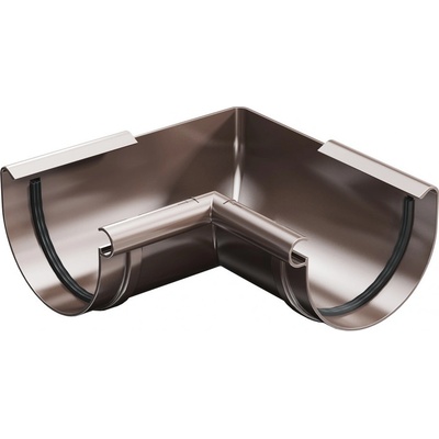 Gutta Aqua Plastový roh žľabu vnútorný 75 mm hnedá