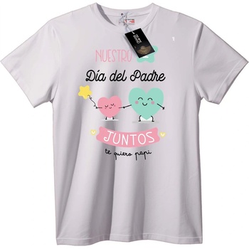 NOONEBRAND Тениска Ден на Баща Заедно - L, White