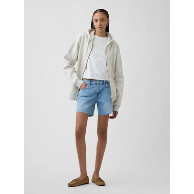 GAP džínové šortky Mid Rise Soft modrá