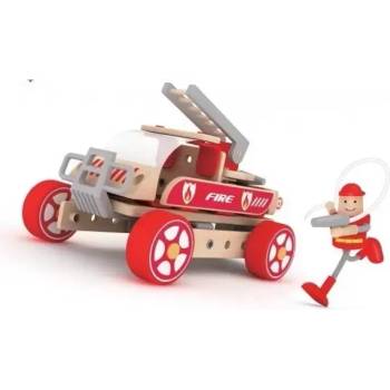 Image 1 of Classic World Дървен конструктор за деца Пожарникарска кола - Classic World
