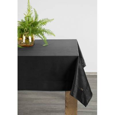 Takoy Černý sametový ubrus VELVET 145x220 cm s ozdobným lemem-HF-421134 | 145 x 220 cm