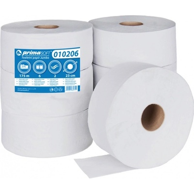 Bm Plus Jumbo Prima Soft 2-vrstvý toaletní papír průměr 230 mm bílý 1 ks