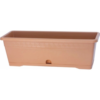 AbLine Balkónový hrantík s podložkou 40x18x15 cm Versilia, terakota