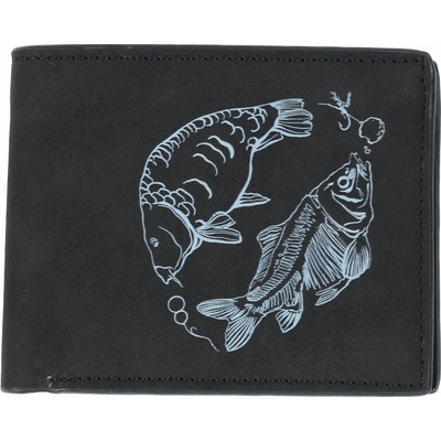Giants Fishing Peňaženka Čierna Dva Kapre Black Wallet Two Carps