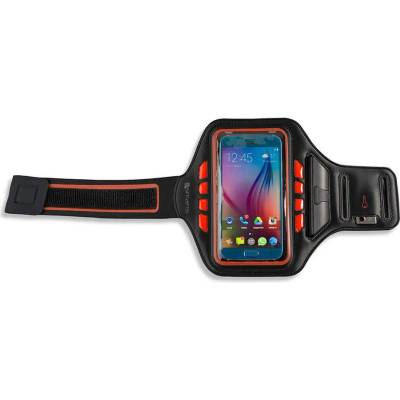 4smarts Basic LED Sports Armband Jogger - неопренов спортен калъф за ръка с LED подсветка за iPhone и смартфони до 5.5 инча (оранжев)