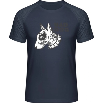 Mymate predĺžené tričko MY111 Diazjn Bad-Dog navy heather navy
