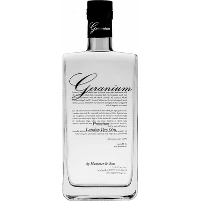 Geranium premium English London dry gin by Hammer & Son 44% 0,7 l (holá láhev)