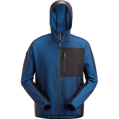 Snickers Workwear mikina FlexiWork na zip s kapucí modrá