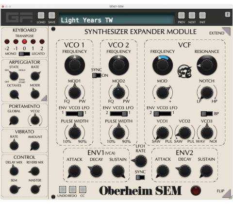 GForce Oberheim SEM