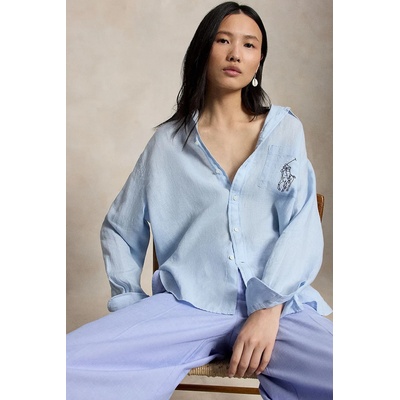 Ralph Lauren риза дамска от лен (211A12786)