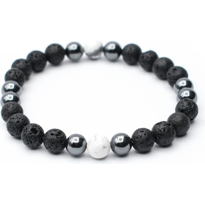 Milujeme Kameny lávový kámen hematit a magnezit pánský kulička NK142