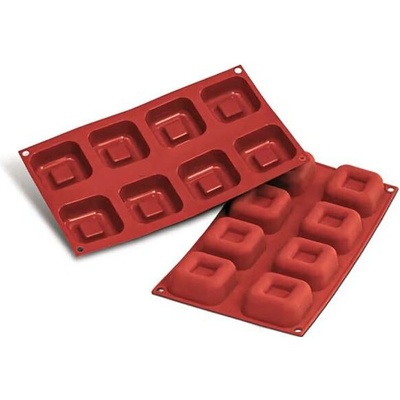 Silikomart Forma silikonová 8 ks cihla čtverec velký 6,25x6,25 v.2,5 cm