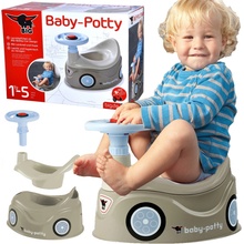 BIG Nočník New Bobby Car šedý s volantom