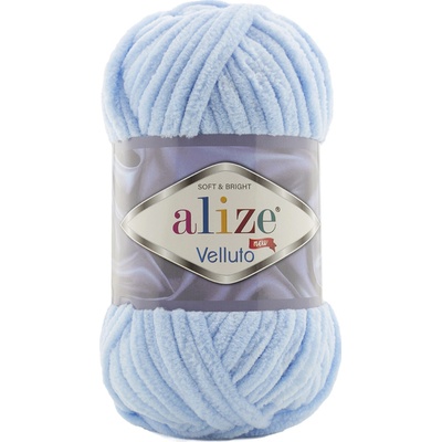 Alize Velluto Farba: baby modrá 218