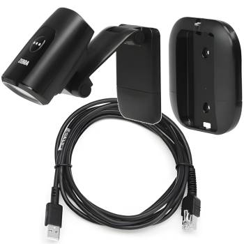 Zebra Четец на баркод Zebra DS5502, 2D, SR, сериен, USB комплект, поддръжка на няколко монтажа, черен (DS5502-SR4US70MMZW)