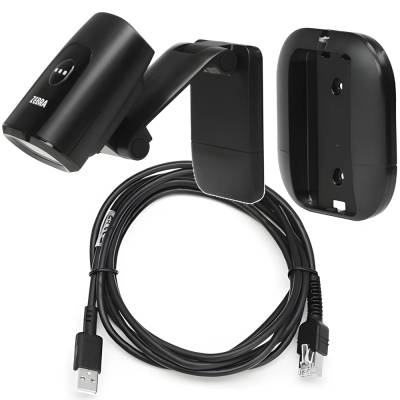 Zebra Четец на баркод Zebra DS5502, 2D, SR, сериен, USB комплект, поддръжка на няколко монтажа, черен (DS5502-SR4US70MMZW)