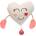 Flamingo Lovu текстилни играчки за котки - с различни шарки Сърце