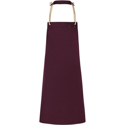 Karlowsky Gastro zástera s trakmi KY056 Aubergine 70 x 85 cm