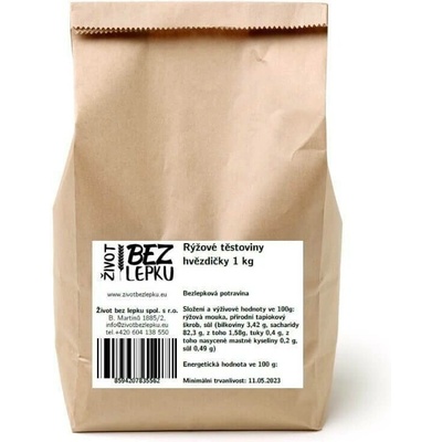 Lucka rýžové těstoviny polévkové hvězdičky 1 kg