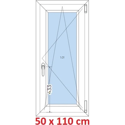 Soft Plastové okno 50x110 cm otevíravé a sklopné Zlatý dub – Zboží Mobilmania