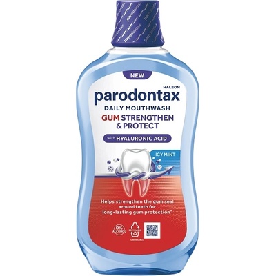 Parodontax Вода за уста Gum Strengthen & Protect Icy Mint, 500 ml