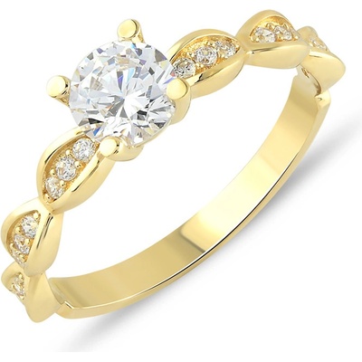 Lillian Vassago zlatý prsten se zirkonem LLV14 GR011