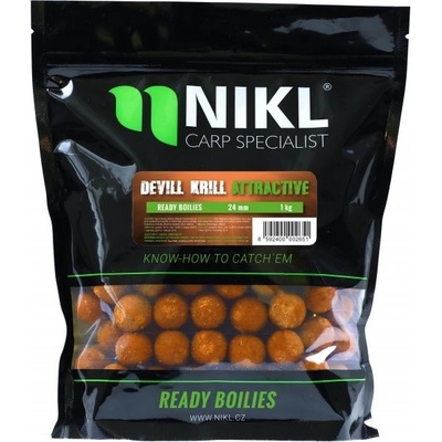Karel Nikl Ready boilies Devill Krill ATTRACTIVE 1 kg 18 mm – Zboží Dáma