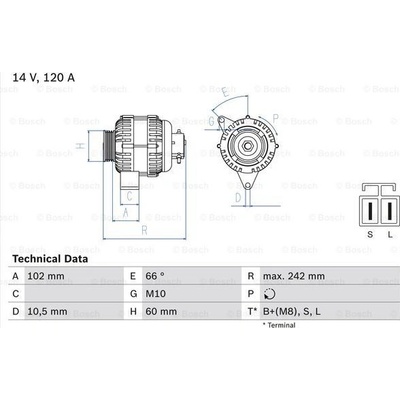 Generátor BOSCH 0 986 049 550