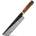 HARAHU Дамаски кухненски нож KE-37348 - Nakiri / Кафяв KP37348