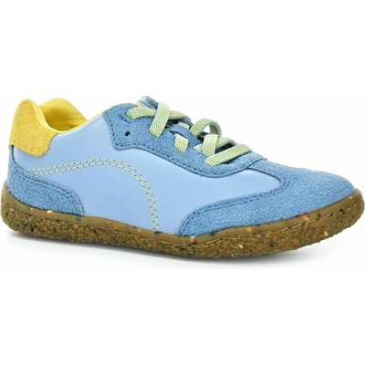 Groundies Panama Kids Sky blue/Lemon cream celoročné nízke barefoot topánky