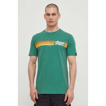 Ellesse Памучна тениска Ellesse Sorranta T-Shirt в зелено с апликация SHV20128 (SHV20128)