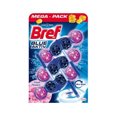 Bref color aktiv ароматизатор за тоалетна чиния, Цветя, 3х50гр