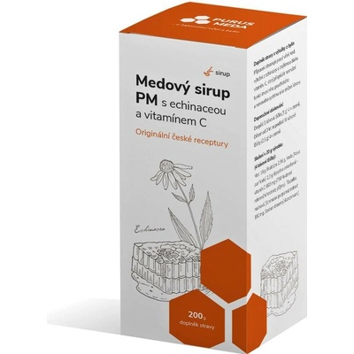Purus Meda PM Medový sirup s echinaceou a vitamínom C 200 g