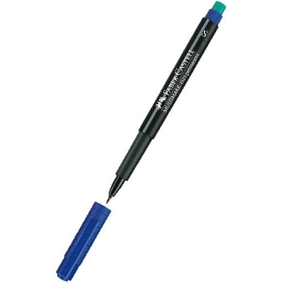 Перманентен тънкописец Faber-Castell OHP S Син (1602008-06-1005210212)