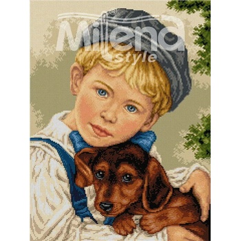 Milena Style Боби и аз - гоблен със схема конци Ariadna 1: 4