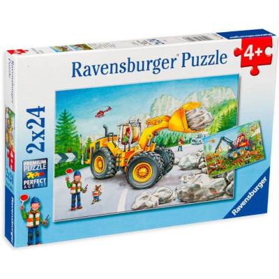 Ravensburger Puzzle Ravensburger Digger At Work 2x24pc (07802)