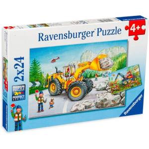 Ravensburger Puzzle Ravensburger Digger At Work 2x24pc (07802)