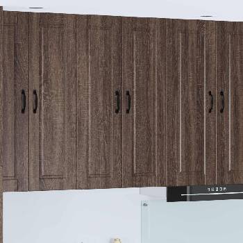 vidaXL Кухненски шкаф Кафяв дъб 60 x 31 x 100 см Инженерно дърво (885492)