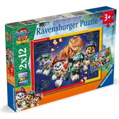 RAVENSBURGER Tlapková patrola Dinosaurie film 2x12 dielov
