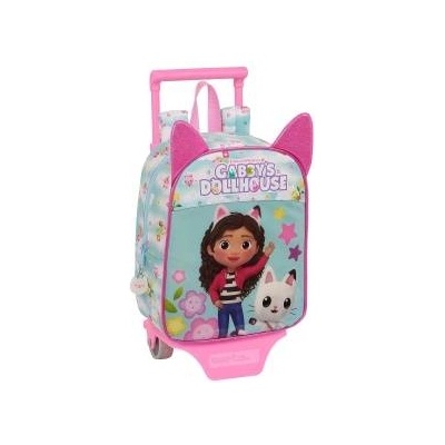 Gabby's Dollhouse Училищна чанта с колелца Gabbys Dollhouse Син 22 x 27 x 10 cm