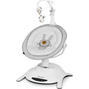 Lionelo - Детска люлка с мелодия BELLA Grey Concrete + дистанционно управление (LN0379)