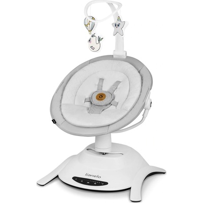 Lionelo - Люлка за бебе с мелодия BELLA Grey Concrete + дистанционно управление (LN0379)