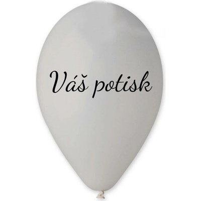 Personal Svet balonku Balónek s textem Šedý 26 cm