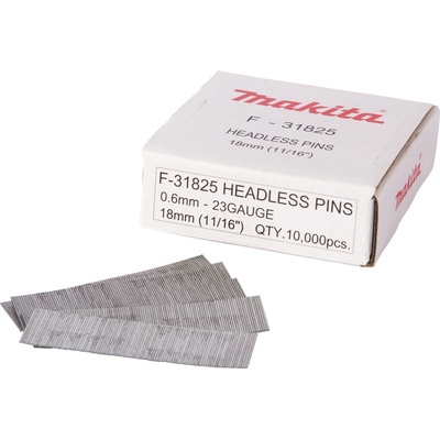 MAKITA F-31825 hřebíky bez hlavičky /pinky 18mm