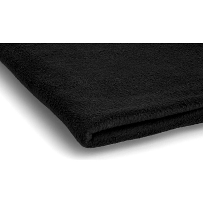 Polar fleece látka 200 g/m², šířka 150 cm, černý, metráž
