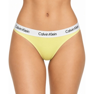 Calvin Klein Dámské Spodní prádlo Kalhotky Tanga Yellow D1617 žlutá – Hledejceny.cz