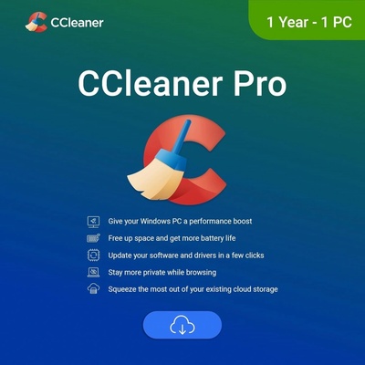 CCleaner Professional for Windows pro 1 lic. 12 mes. Online ESD (cpf.1.12m)