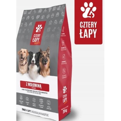 Cztery Łapy Basic s hovězím masem 20 kg