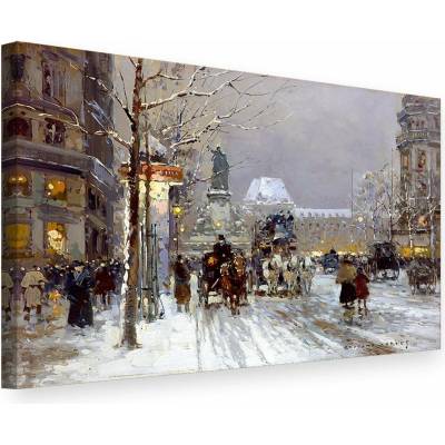 Obraz na plátne PLACE DE LA REPUBLIQUE – Edouard Leon Cortes - 100x70 cm